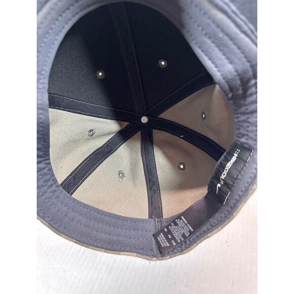 NIKE GOLF Plaid‎ Checkered Green Orange Logo Hat Cap Stretch Flex Size S/M - Picture 4 of 4